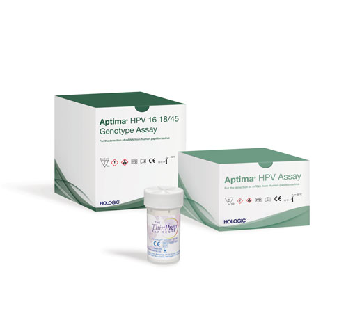 Ensayo Aptima® HPV sobre fondo blanco