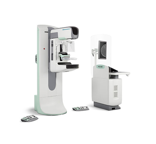 Sistema de mamografía digital 3Dimensions™ de Hologic sobre fondo blanco