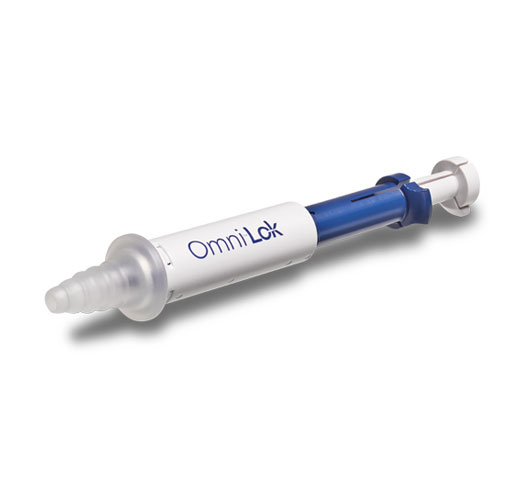 Sellador cervical Omni® Lok de Hologic sobre fondo blanco
