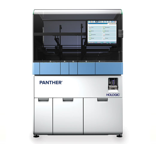 Sistema Panther® de Hologic sobre fondo blanco