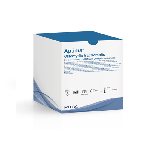 Ensayo Aptima® Chlamydia trachomatis sobre fondo blanco