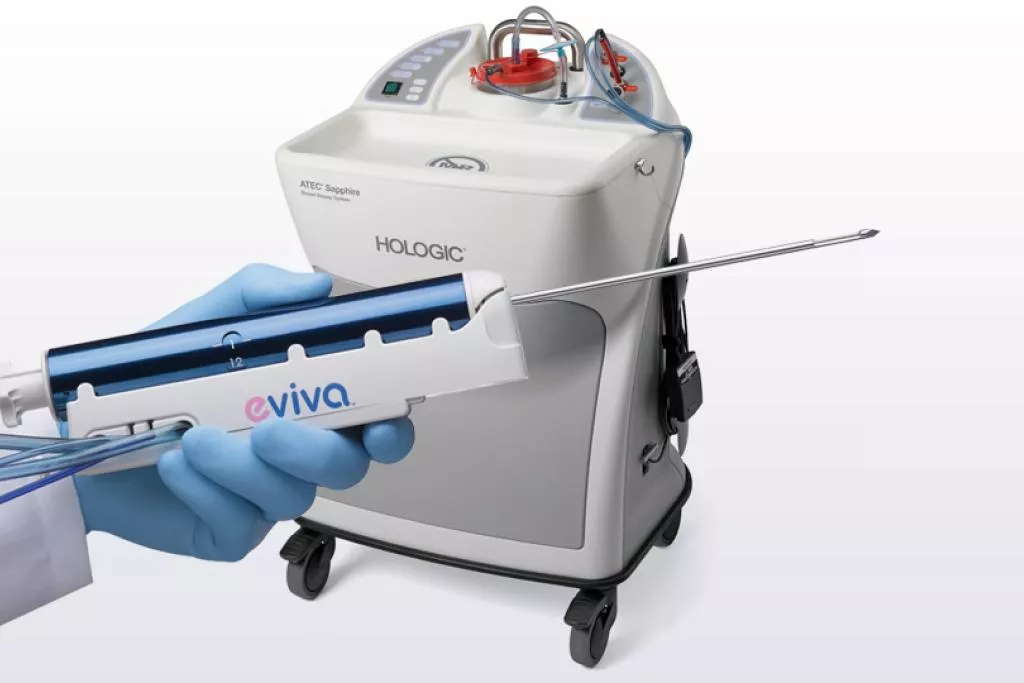 Sistema de biopsia de mama Eviva de Hologic y aguja