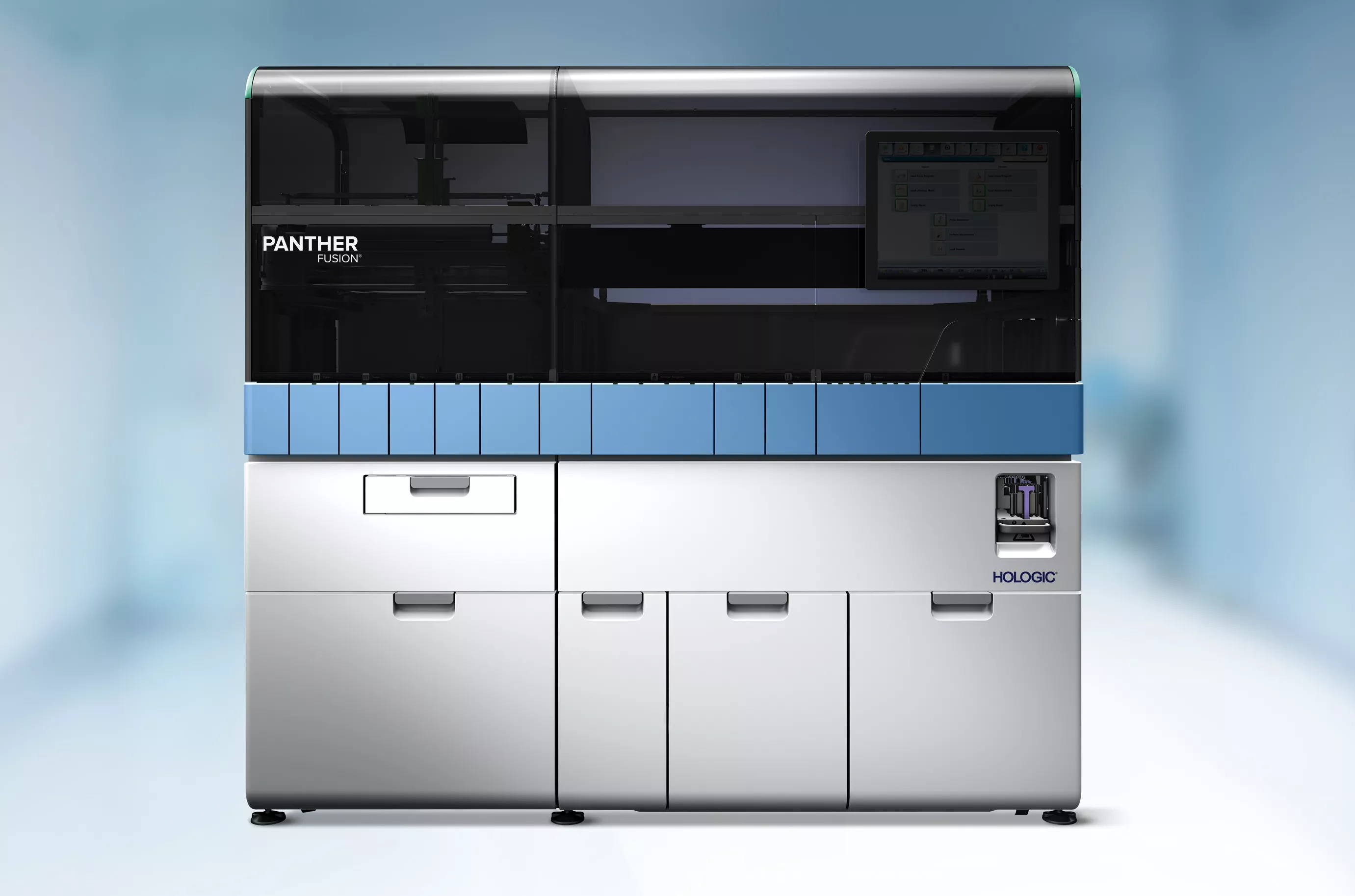 Imagen de un sistema Panther Fusion en un laboratorio.