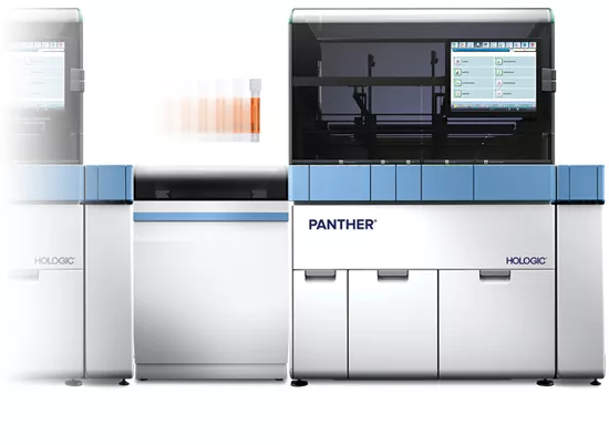 Sistema Panther Trax sobre fondo blanco