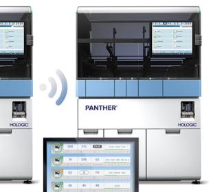 Imagen de un sistema Panther® Link de Hologic sobre fondo blanco